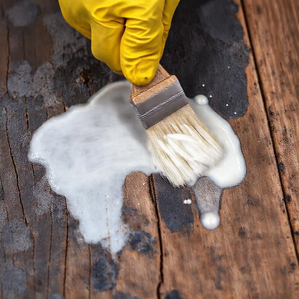 Фото по теме: Устранение синевы на древесине отбеливателем