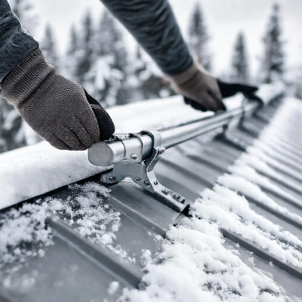Монтаж снегозадержателей на металлическую кровлю Иллюстрация к статье: Монтаж снегозадержателей на металлическую кровлю