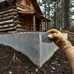Фото по теме: Какой бетон выбрать для основания деревянного дома
