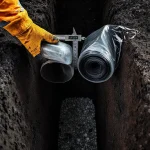 Фото по теме: Выбор толщины пленки для гидроизоляции траншеи